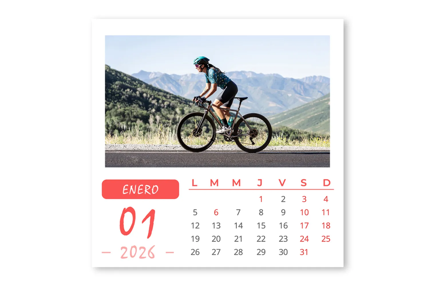 Calendario Sobremesa Navideño