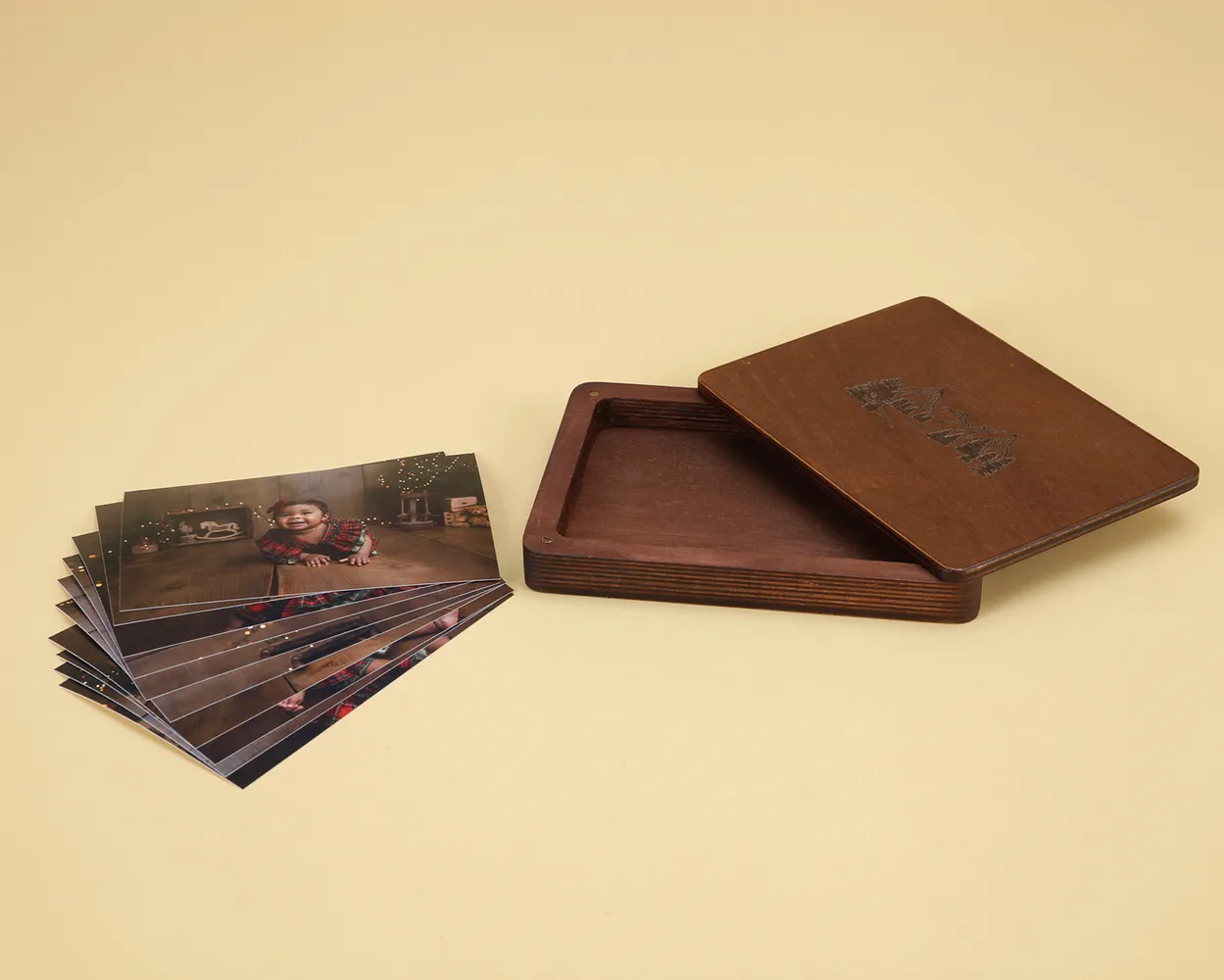 Santa  box de madera
