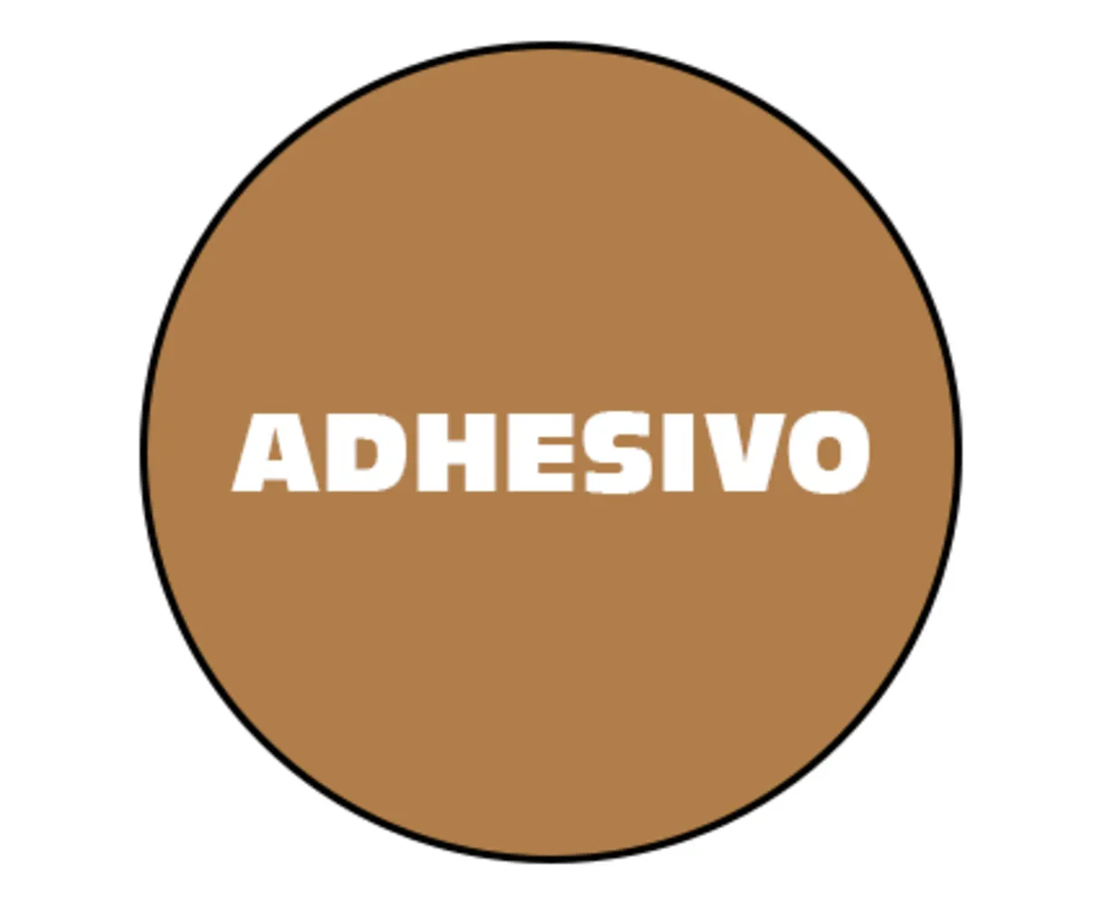 CAJA PESTAÑA CON ADHESIVO